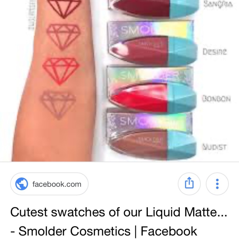Smolder cosmetics liquid matte lipstick in‎ sangria